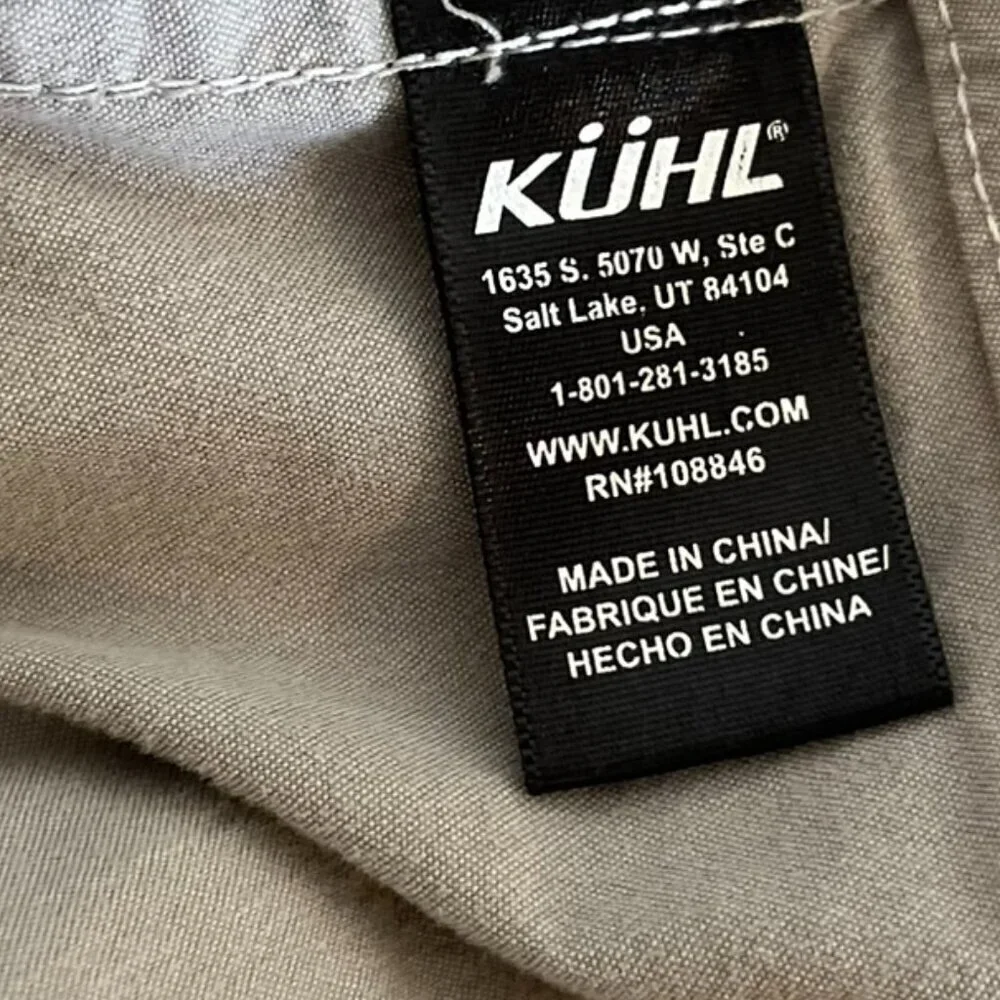 Kuhl Woman's Splash Khaki Convertible Outdoor Trail Roll-Up Pants Sz 14Reg - Picture 6 of 7